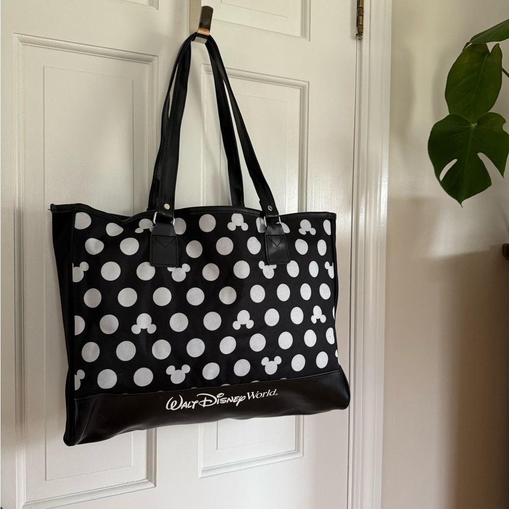 Disney Black and White Polka Dot Tote